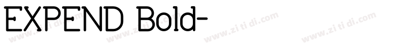 EXPEND Bold字体转换